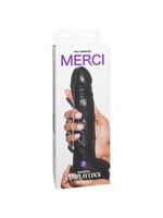 Doc Johnson Merci Squirting Cumplay Cock 10" With Removable Vac-U-Lock Suction Cup Ultraskyn Black