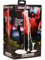 XR Brands Creature Cocks Creature Cocks Centaur Explosion Squirting Silicone Dildo - Red/Black