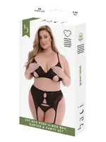 Baci Peek-A-Boo 3pc Set - Curvy Queen Size