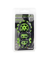 SI Novelties Power Stretch Silicone Donuts 3Pk Blk