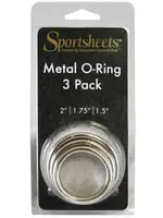Sportsheets Seamless Metal O Ring 3 Pack