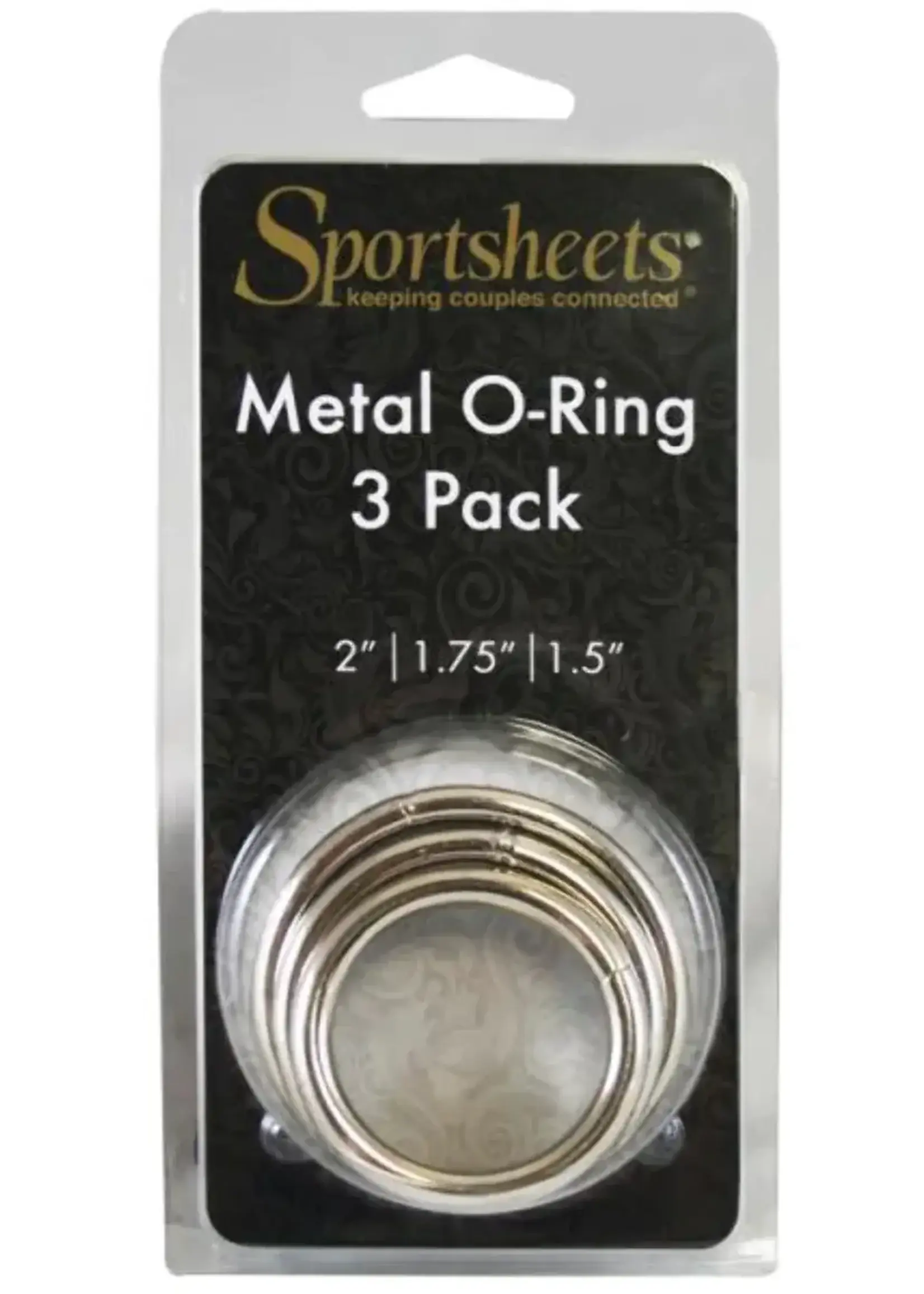 Sportsheets Seamless Metal O Ring 3 Pack