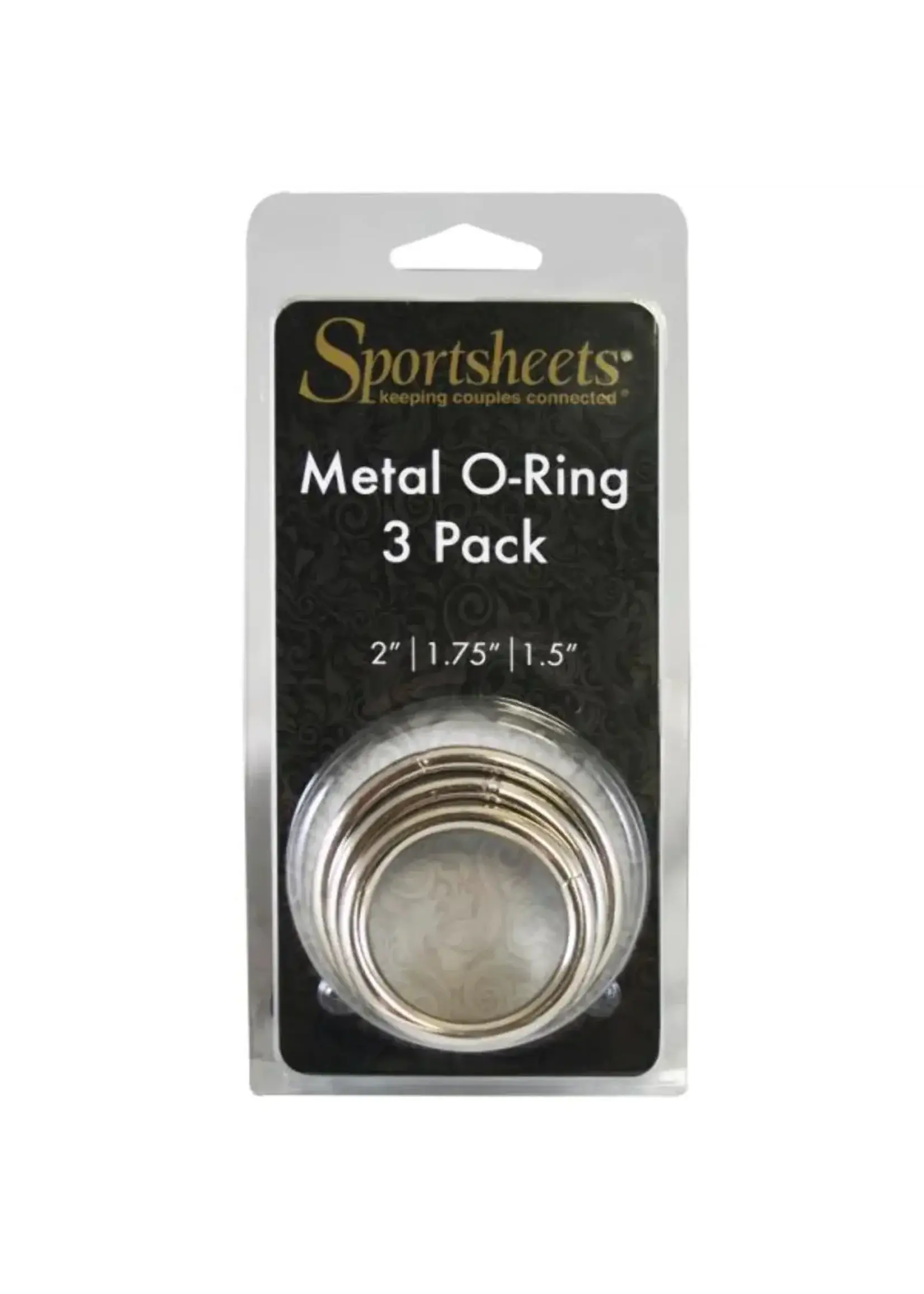 Sportsheets Seamless Metal O Ring 3 Pack