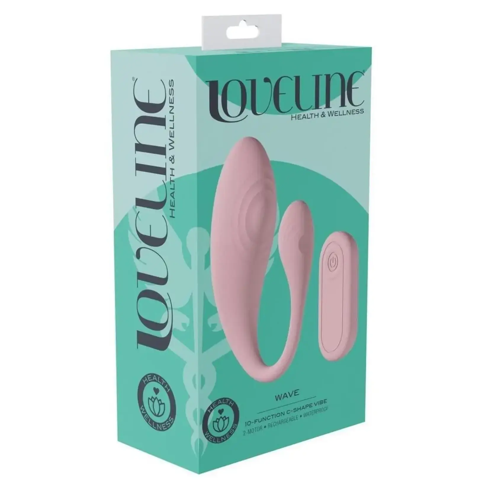 Shots Loveline Loveline Wave C-Shape Vibe W/ Remote
