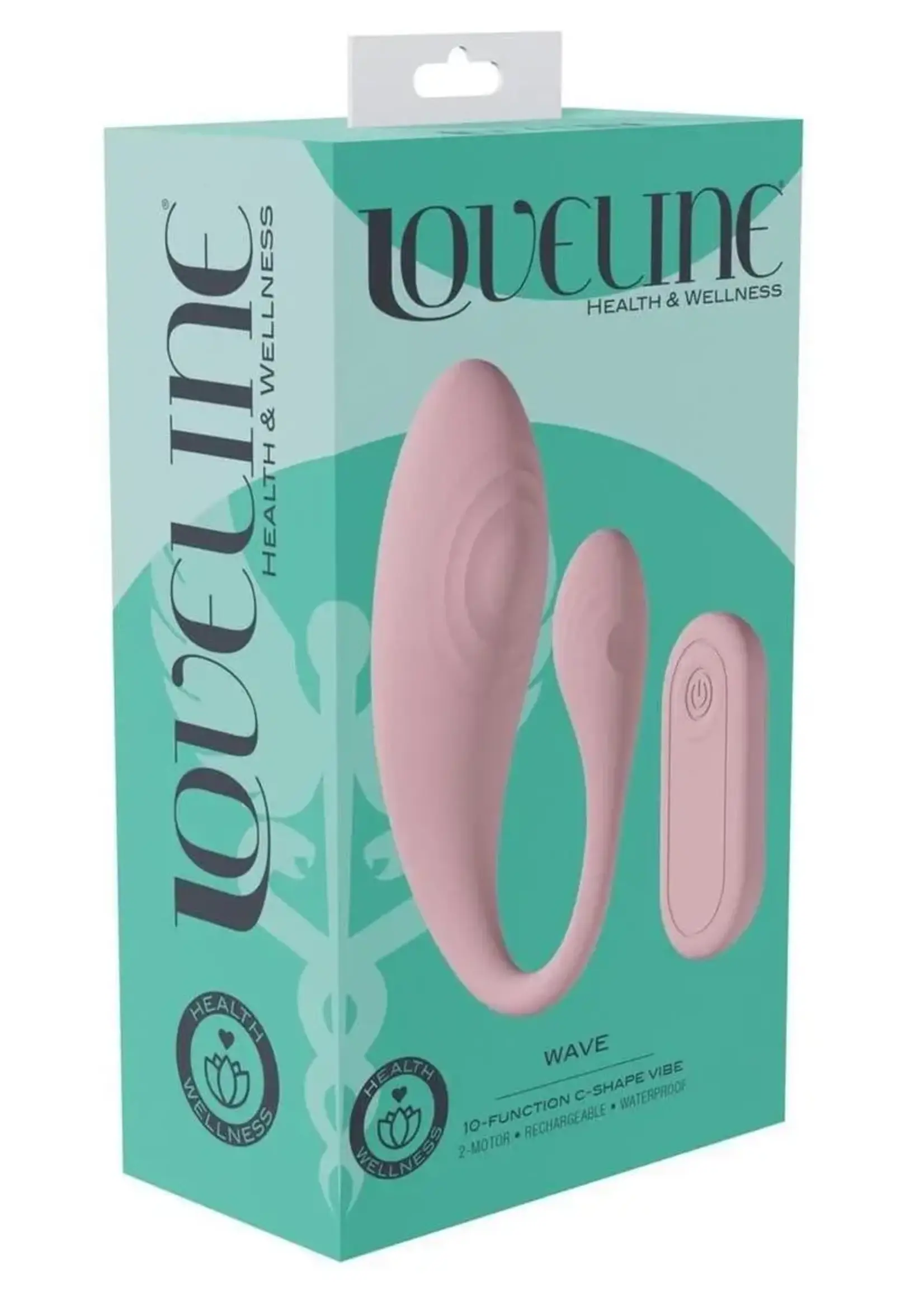 Shots Loveline Loveline Wave C-Shape Vibe W/ Remote