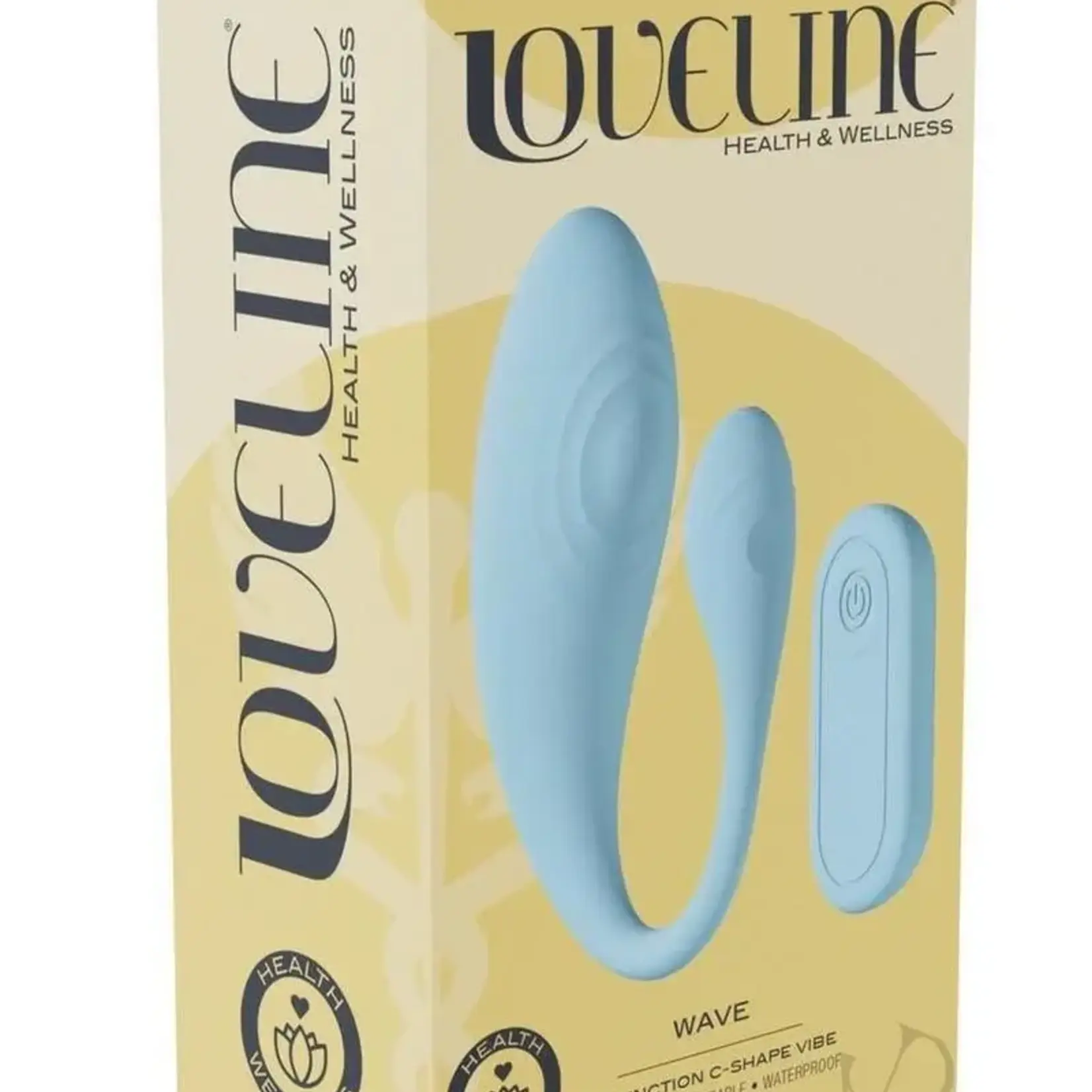 Shots Loveline Loveline Wave C-Shape Vibe W/ Remote