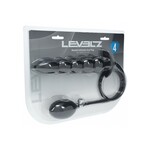 Shots Levelz Levelz Inflatable Silicone Anal Plug - Black