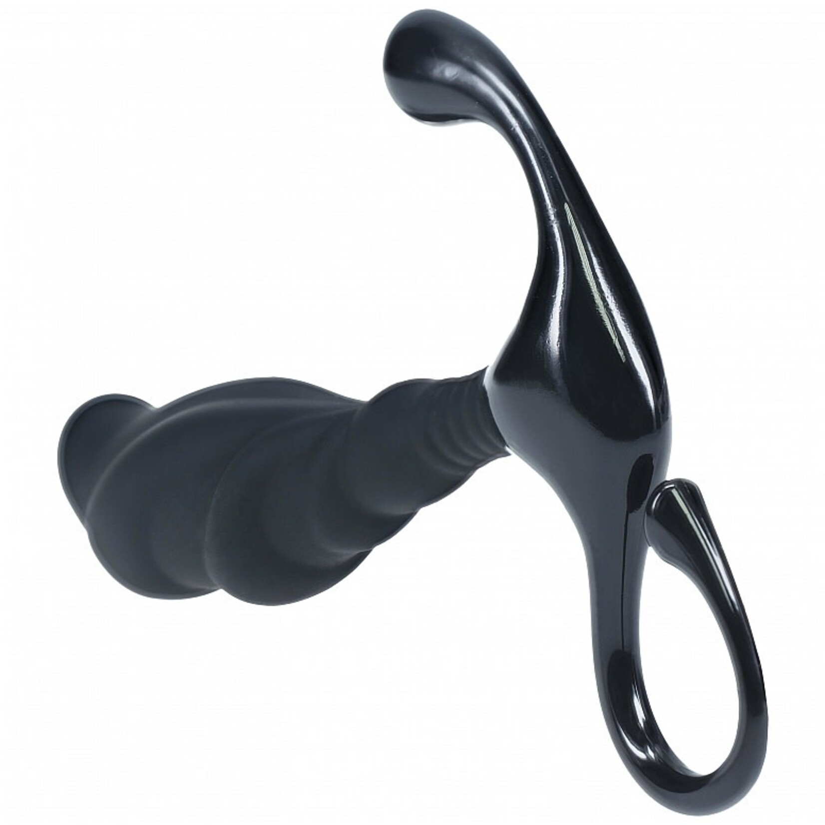 Shots Levelz Levelz Rippled With Hard Loop Silicone Prostate Massager