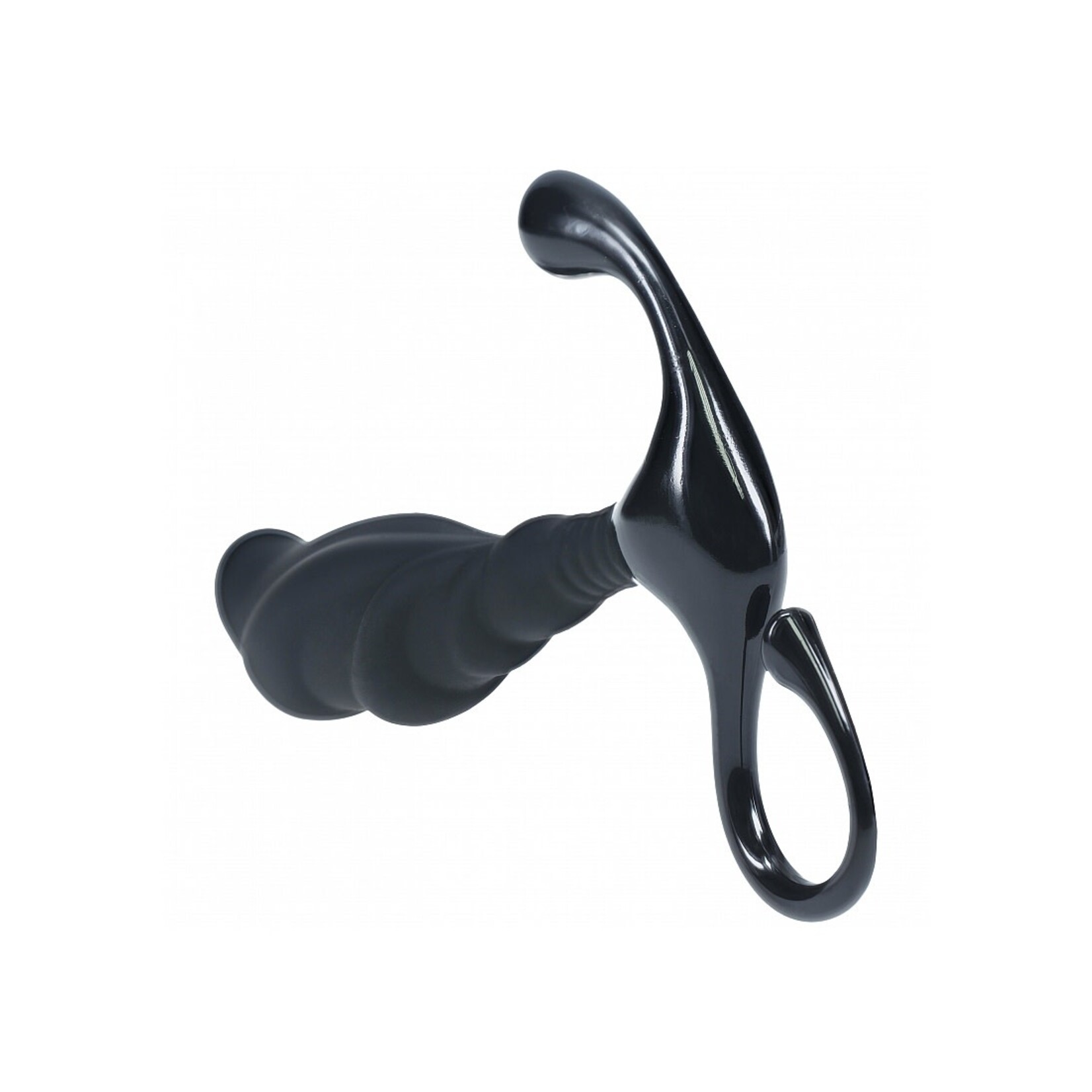 Shots Levelz Levelz Rippled With Hard Loop Silicone Prostate Massager