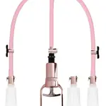 Shots Pumped Pumped Clitoral & Nipple Pump Set Large Rose Gold