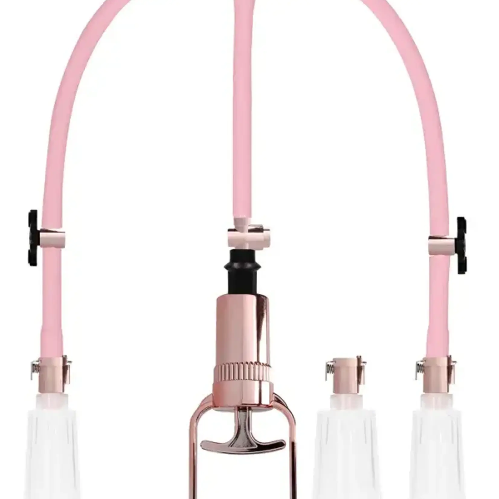 Shots Pumped Pumped Clitoral & Nipple Pump Set Large Rose Gold