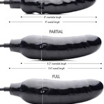 XR Brands Master Series Master Series Primal Inflatable 8.5in Dildo - Black