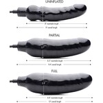 XR Brands Master Series Master Series Primal Inflatable 8.5in Dildo - Black