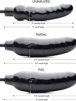 XR Brands Master Series Master Series Primal Inflatable 8.5in Dildo - Black