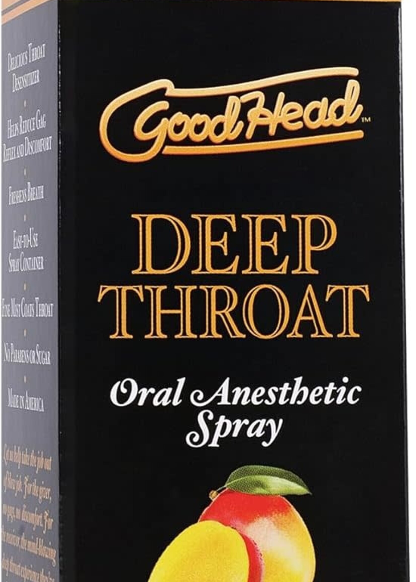 Doc Johnson Goodhead Deep Throat Spray to Go Mango .30fl Oz
