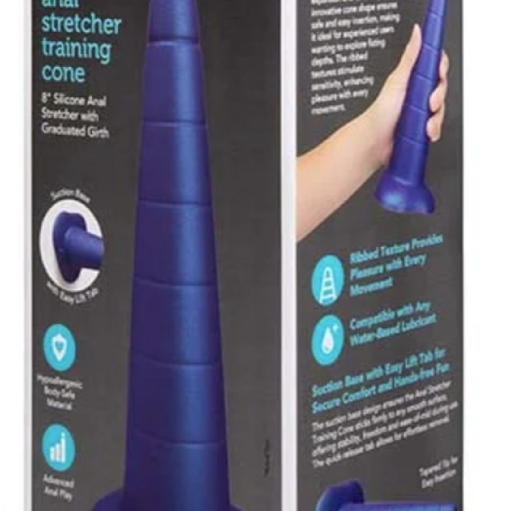 B-Vibe B-Vibe Anal Stretcher Silicone Training Cone - Blue