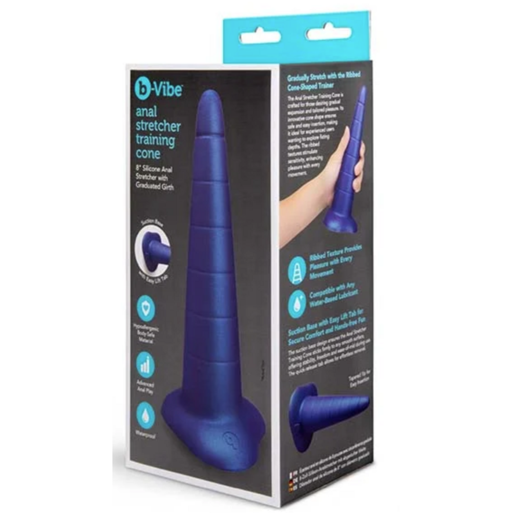 B-Vibe B-Vibe Anal Stretcher Silicone Training Cone - Blue