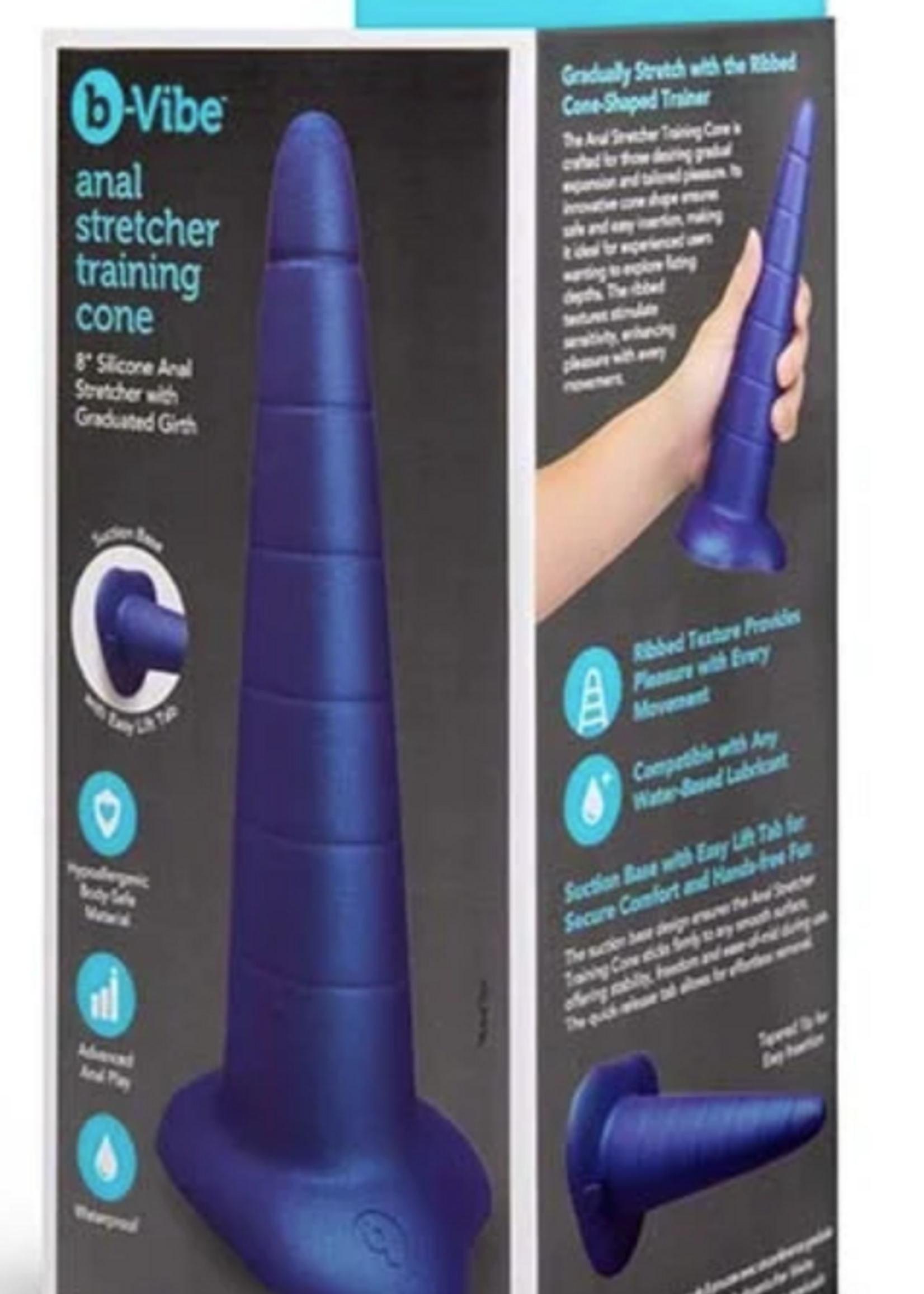 B-Vibe B-Vibe Anal Stretcher Silicone Training Cone - Blue