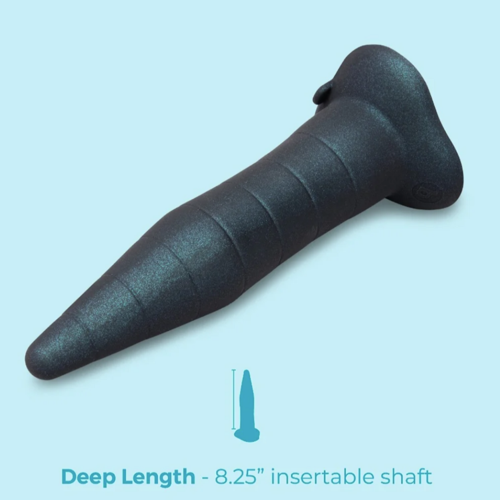 B-Vibe B-Vibe Fisting Anal Training Silicone Anal Probe - Black