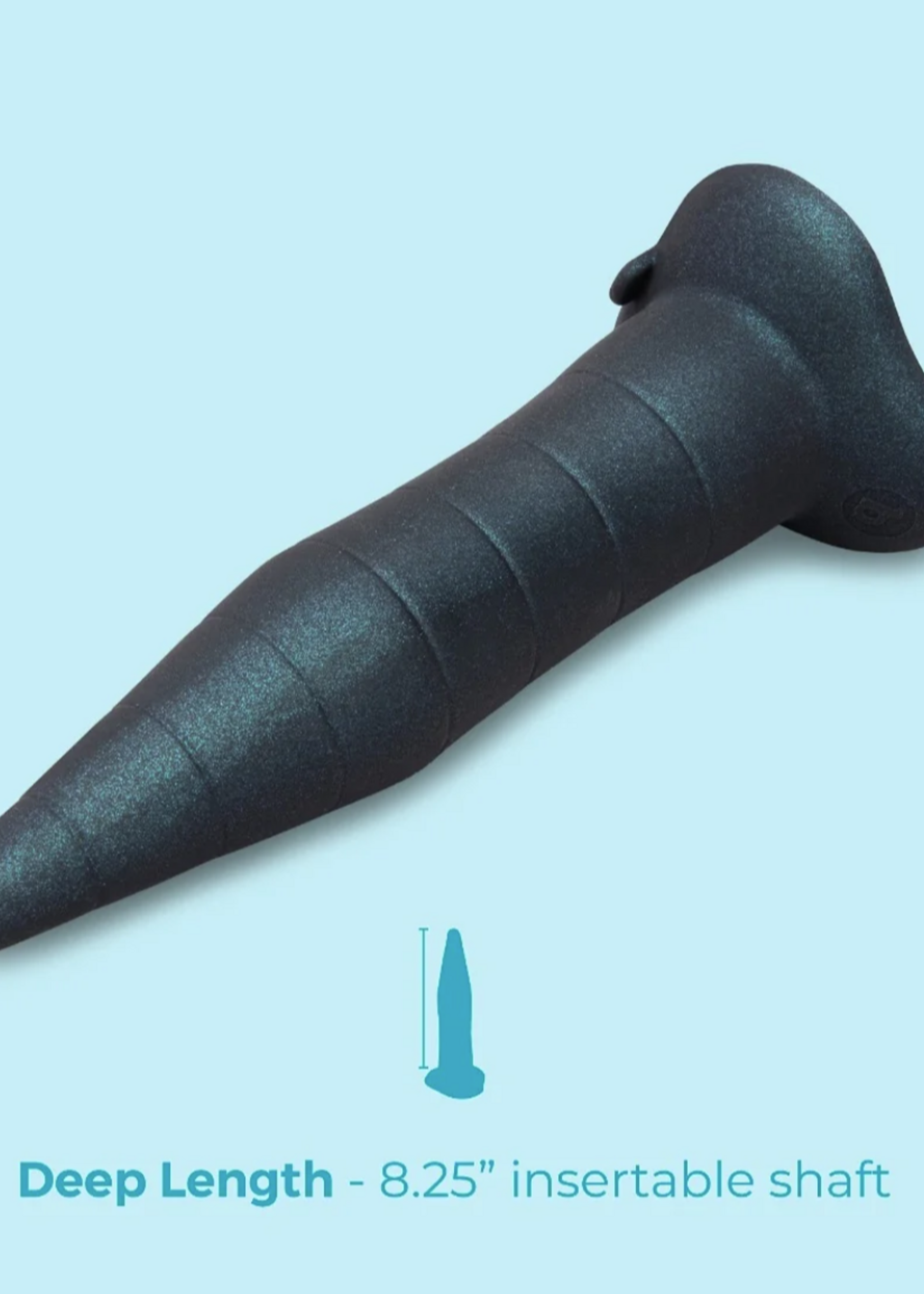 B-Vibe B-Vibe Fisting Anal Training Silicone Anal Probe - Black