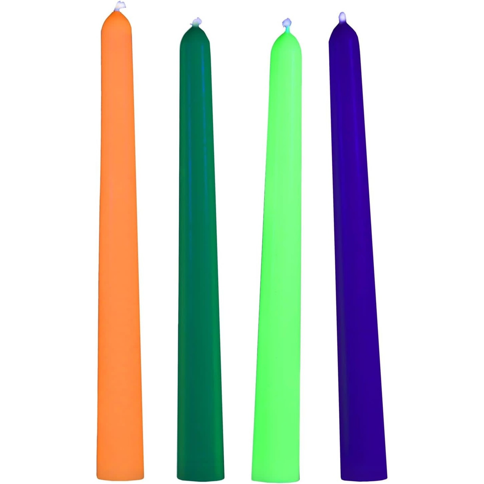 XR Brands Master Series Master Series Glow Wav UV Blacklight Reactive Drip Candles (Set of 4)