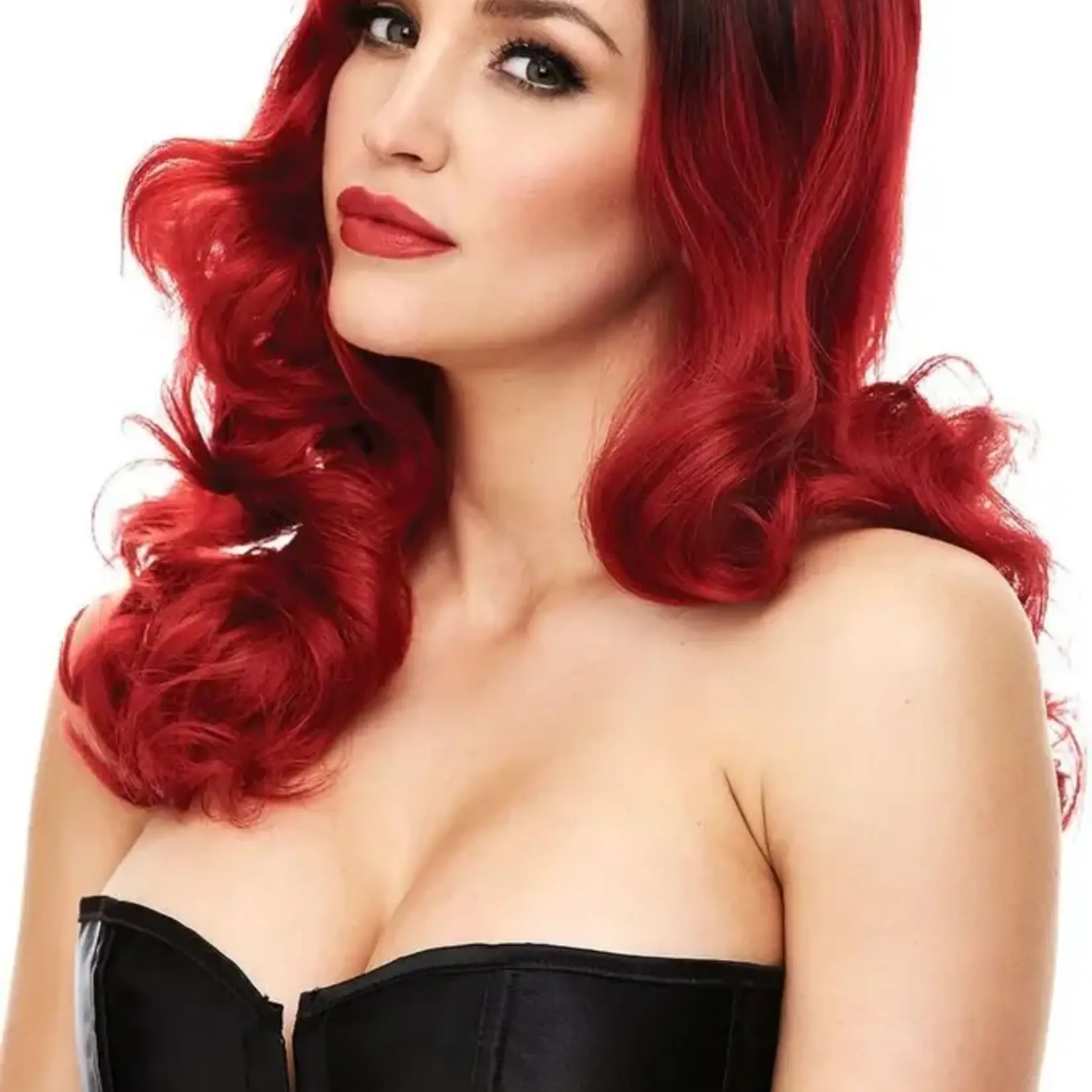 Pleasure Wigs Candace Wig - Red w/ Black
