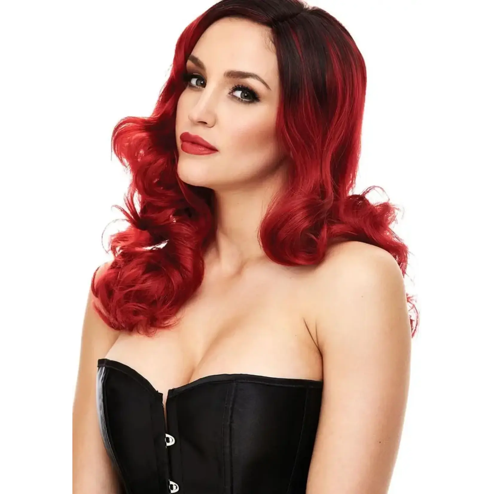 Pleasure Wigs Candace Wig - Red w/ Black