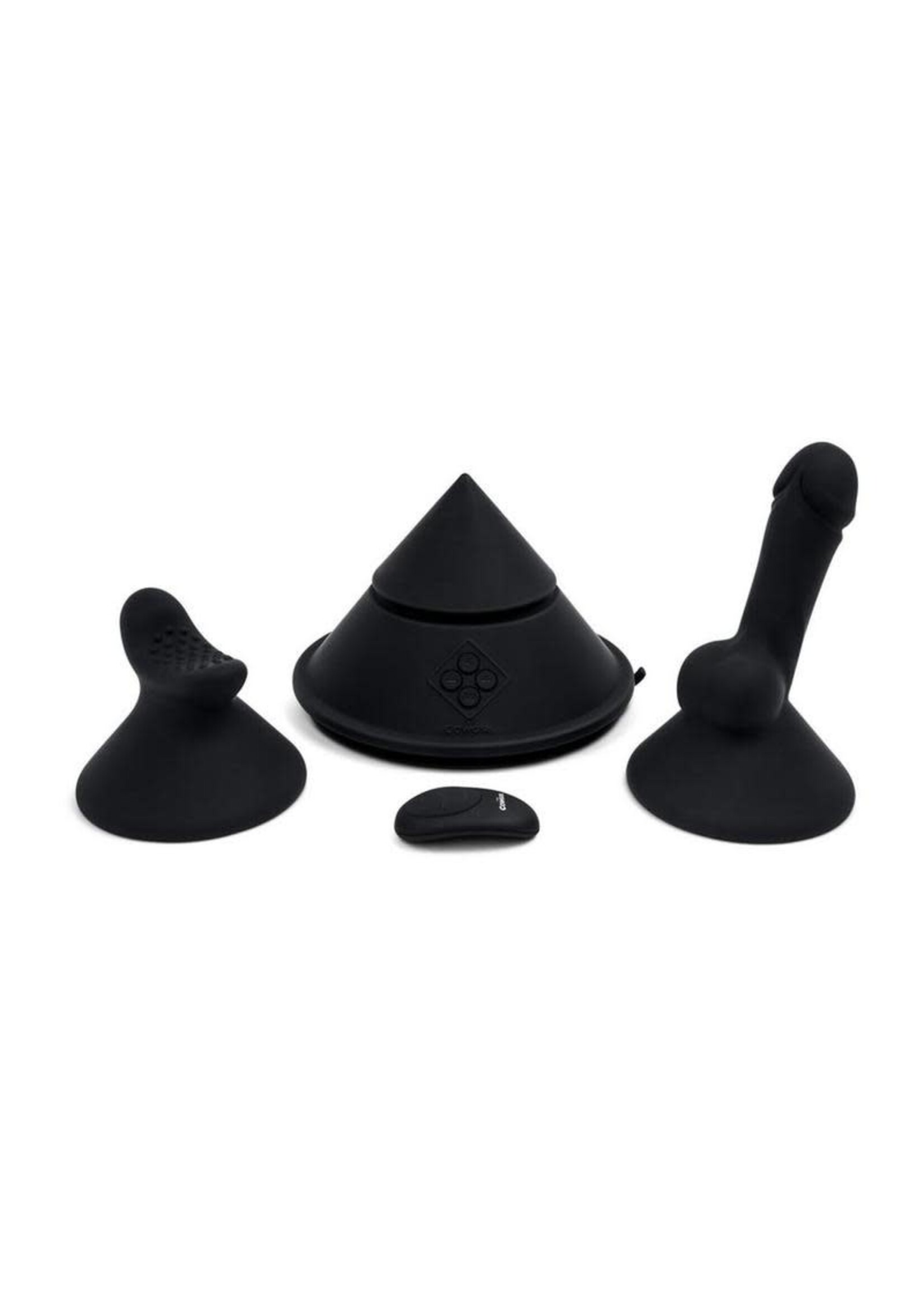 Cowgirl Cowgirl Cone Premium Sex Machine with App and Remote Control - Black