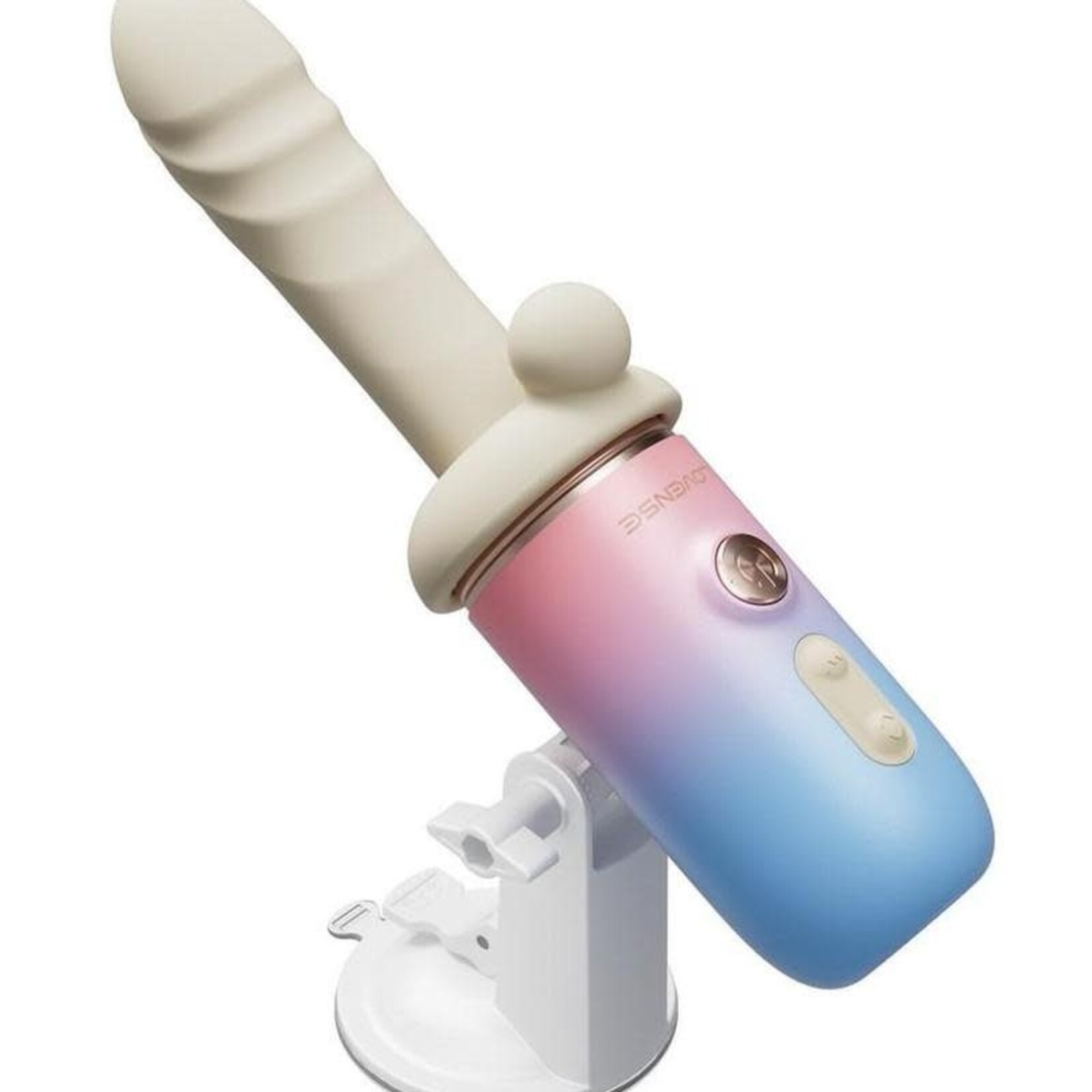 LOVENSE Lovense Spinel Massage Gun Dildo Thrusting Attachment & Heating Component - White/Pink