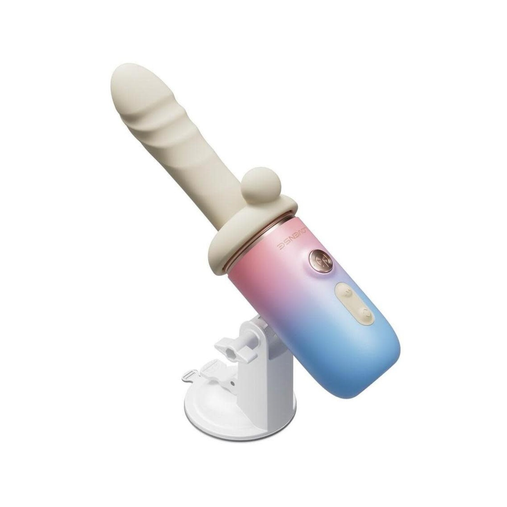 LOVENSE Lovense Spinel Massage Gun Dildo Thrusting Attachment & Heating Component - White/Pink