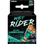 Lifestyles Wet Rider Extra Lube Condoms