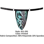 Male Power Go Wild! Adjustable G-String Multi Animal One Size