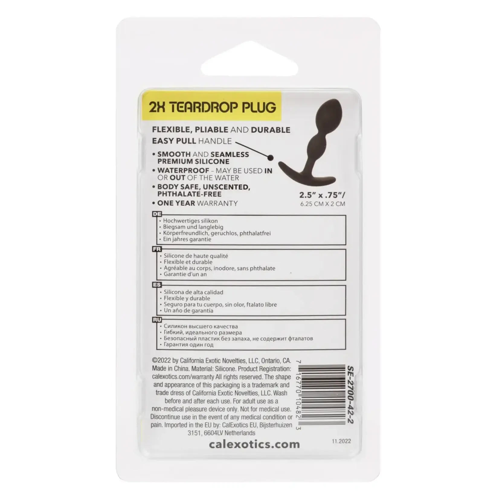 Calexotics Boundless 2X Teardrop Plug