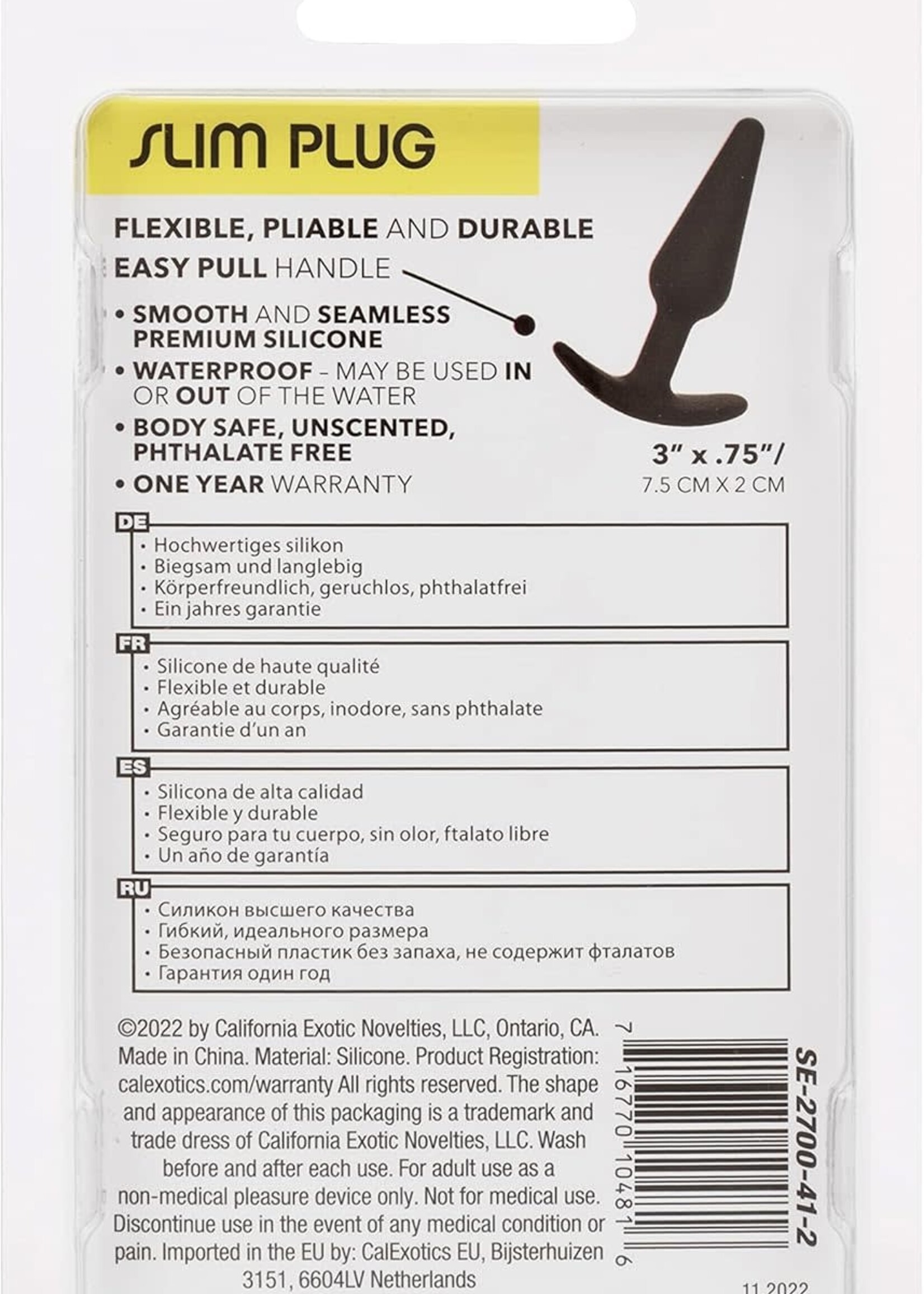 Calexotics Boundless Slim Plug
