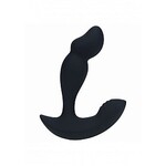 Shots Levelz Levelz Dual Motor Vibrating Liquid Silicone Prostate Stimulator with Remote Control - Black