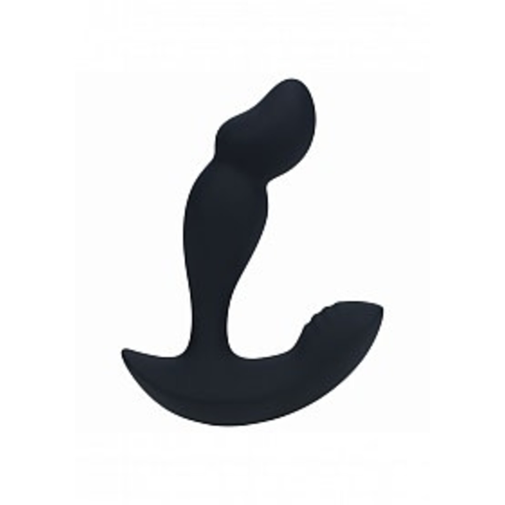 Shots Levelz Levelz Dual Motor Vibrating Liquid Silicone Prostate Stimulator with Remote Control - Black