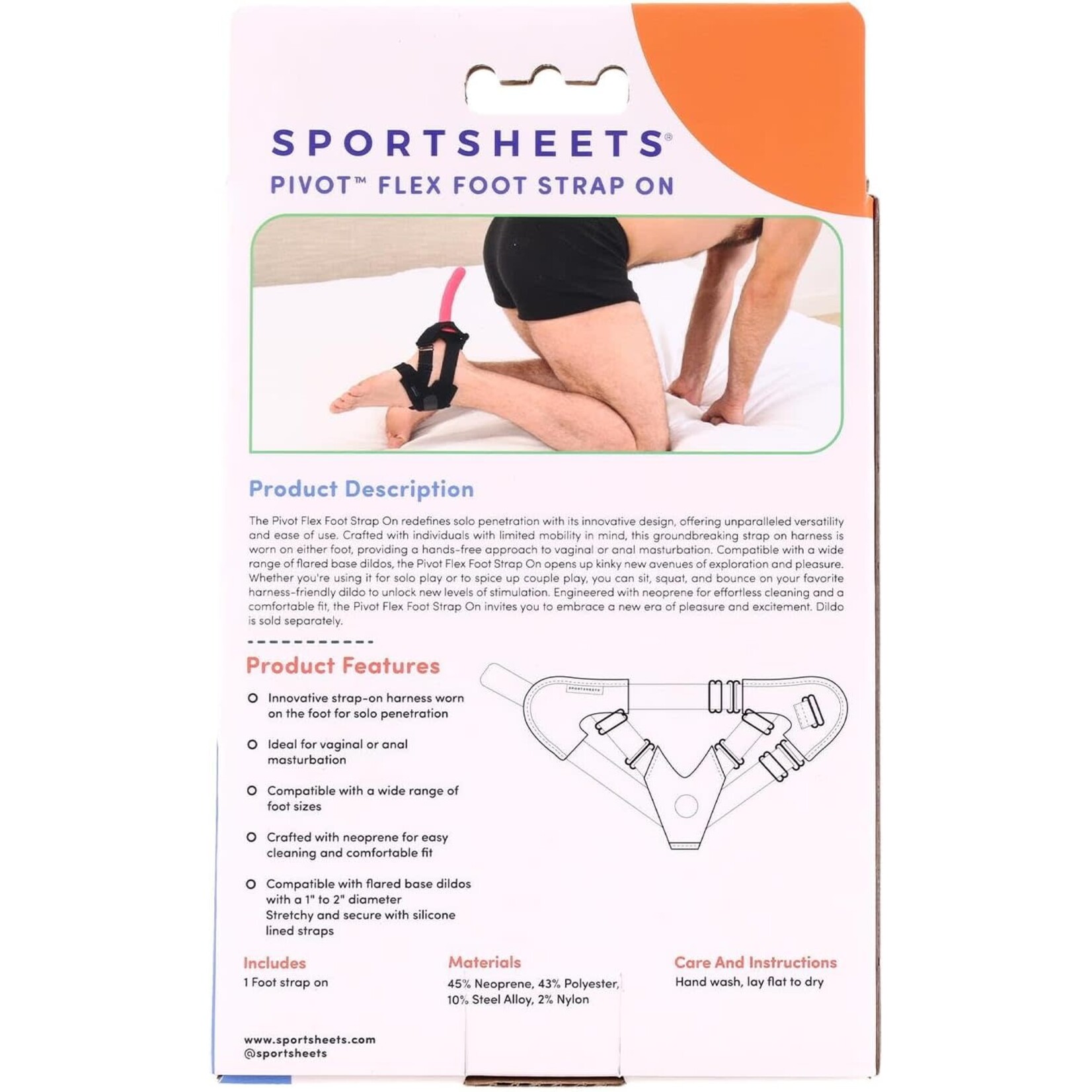 Sportsheets Pivot Flex Foot Strap On