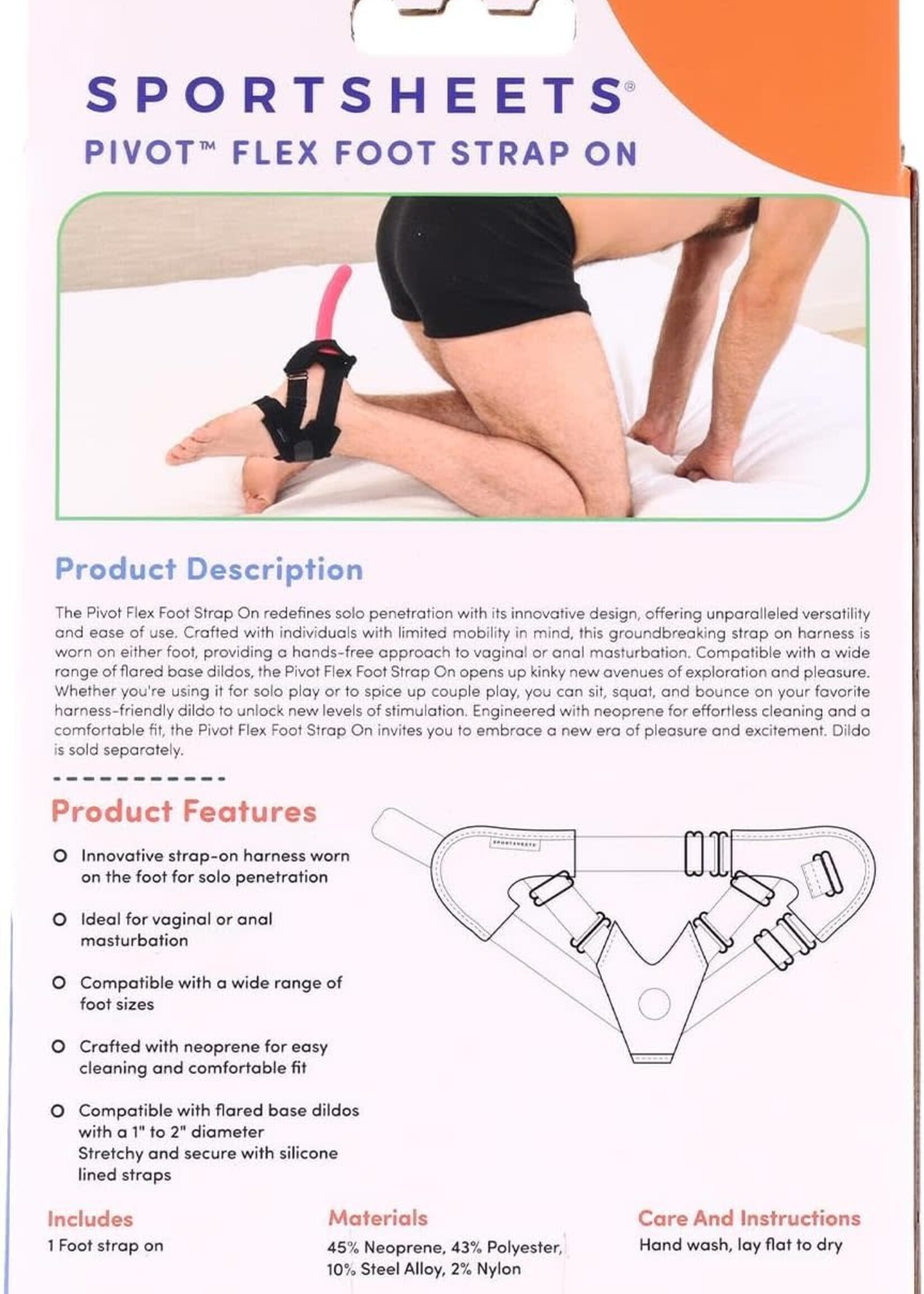 Sportsheets Pivot Flex Foot Strap On