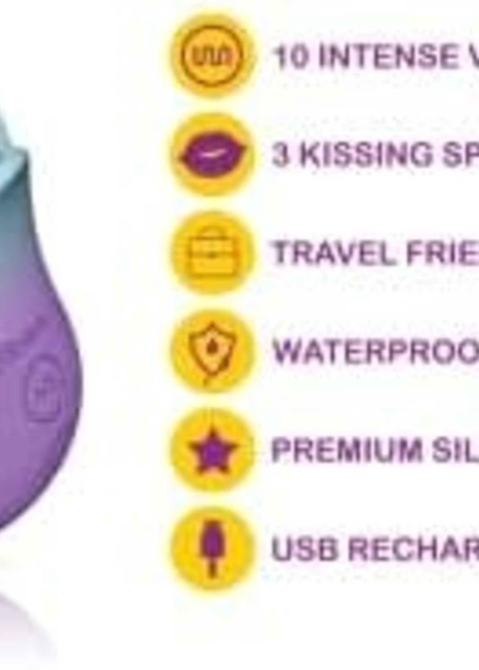 Viben Succubus Vibrating Kissing Rose - Pixie Dust