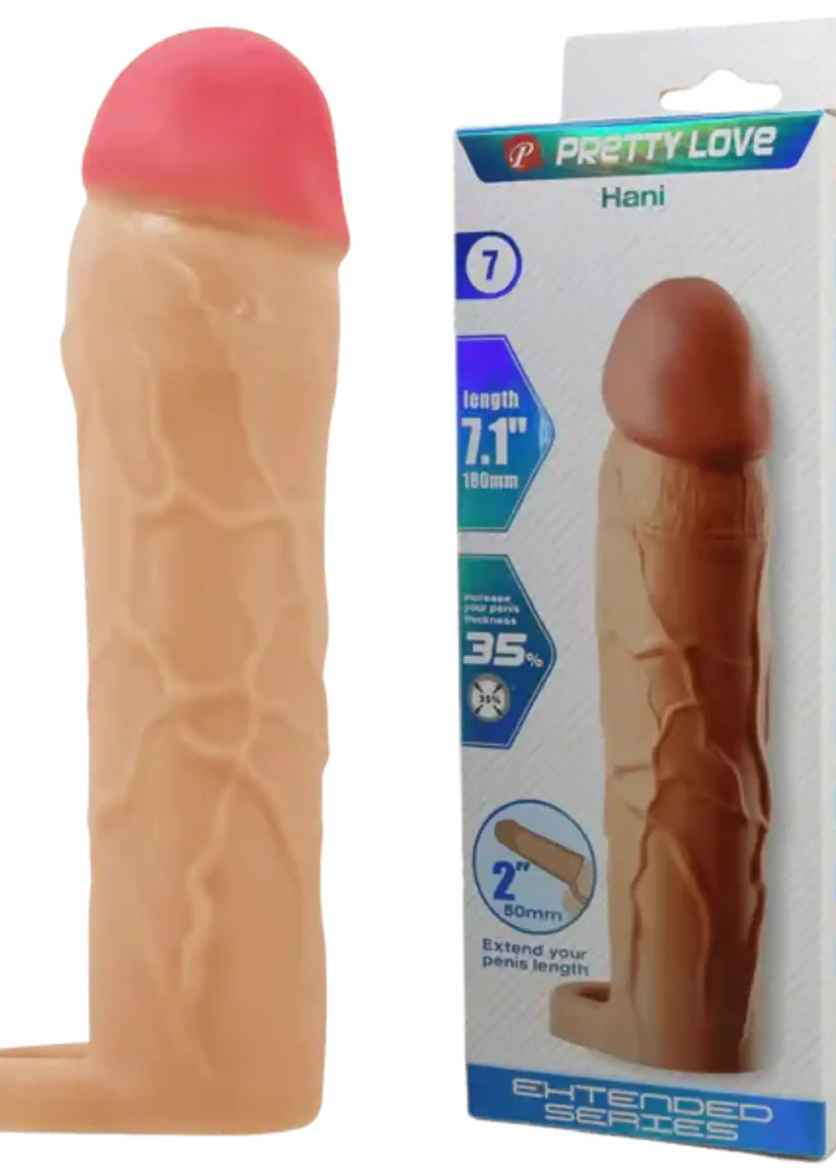 Pretty Love Hani Extended Penis Sleeve - Light