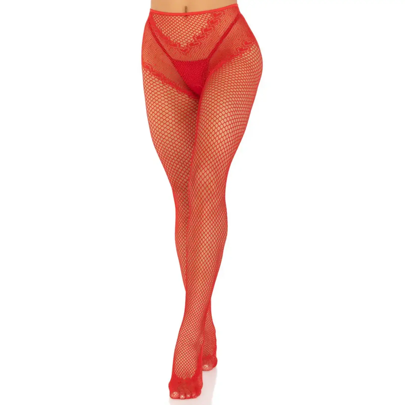 Leg Avenue French Cut Crotchless Fishnet - One Size