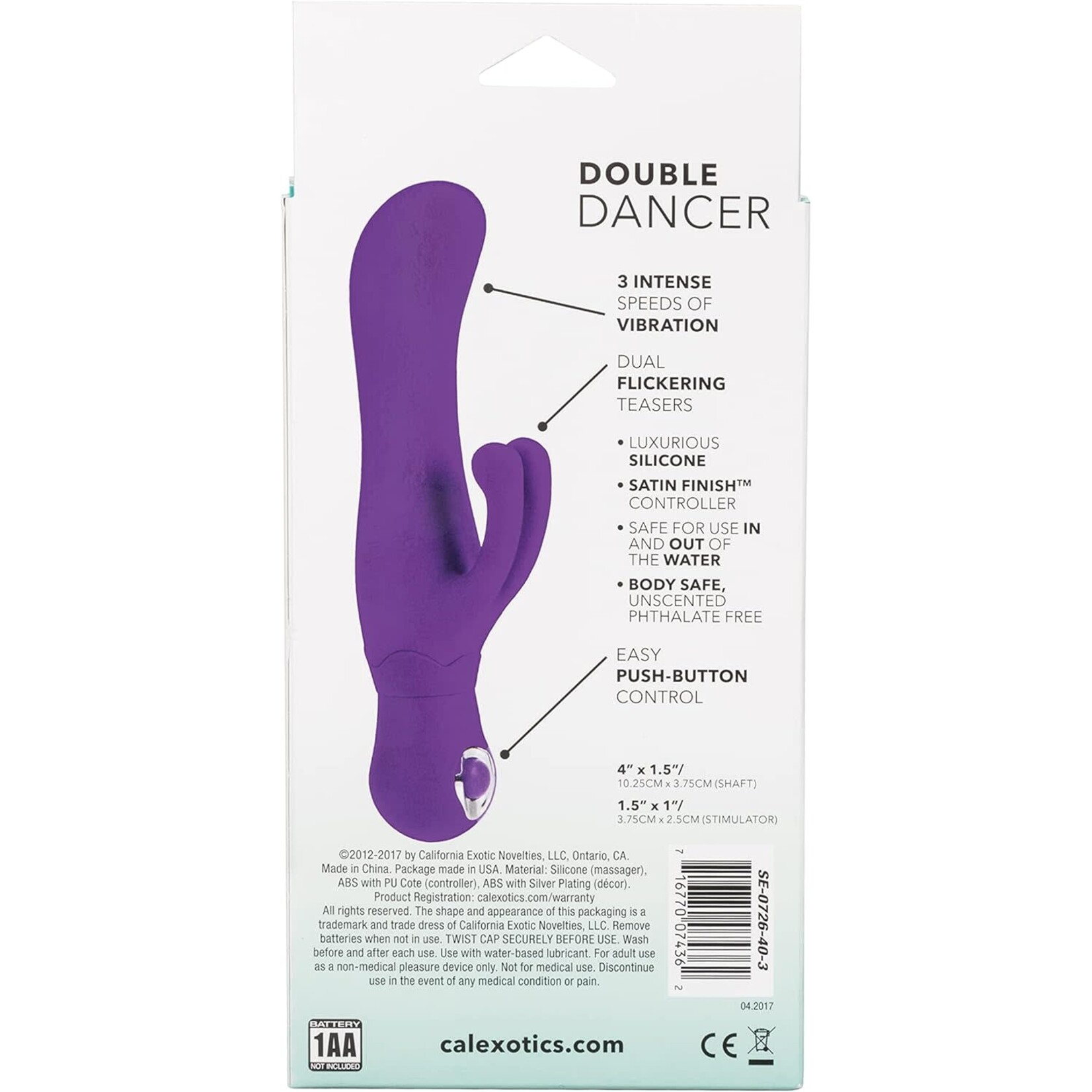 Calexotics Double Dancer Silicone Rabbit Vibrator