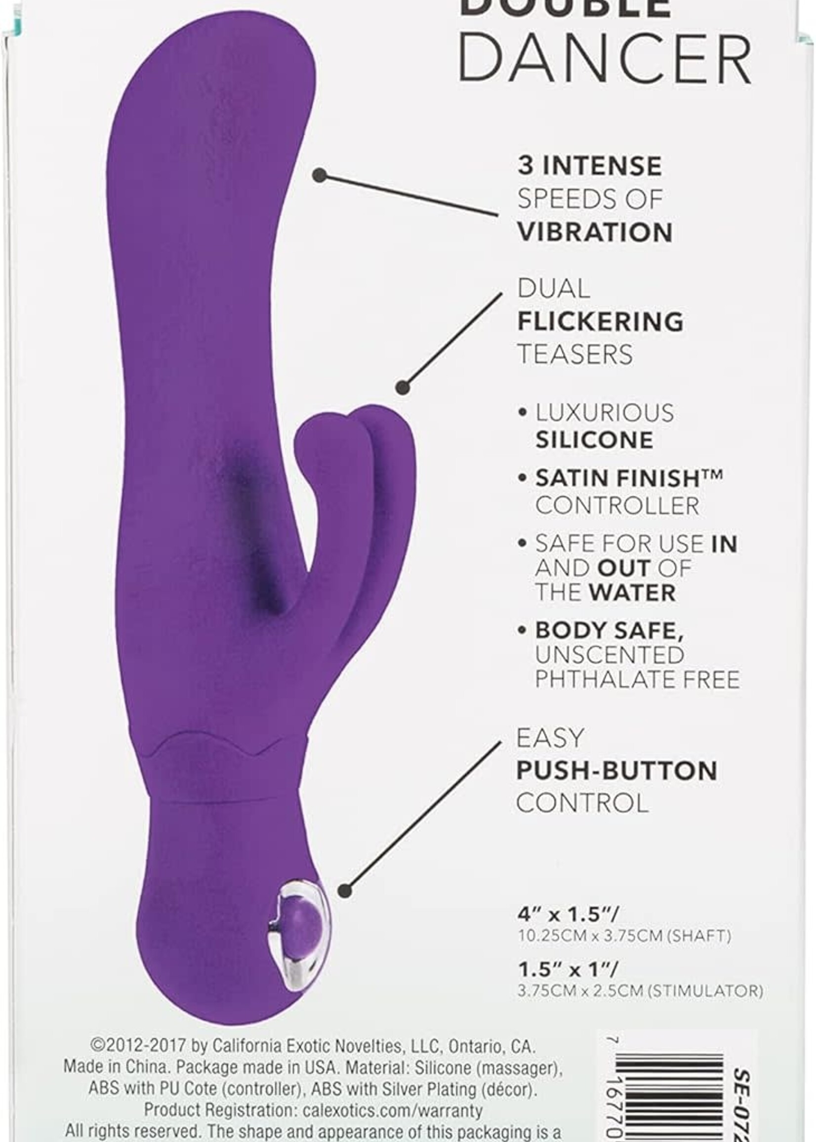 Calexotics Double Dancer Silicone Rabbit Vibrator