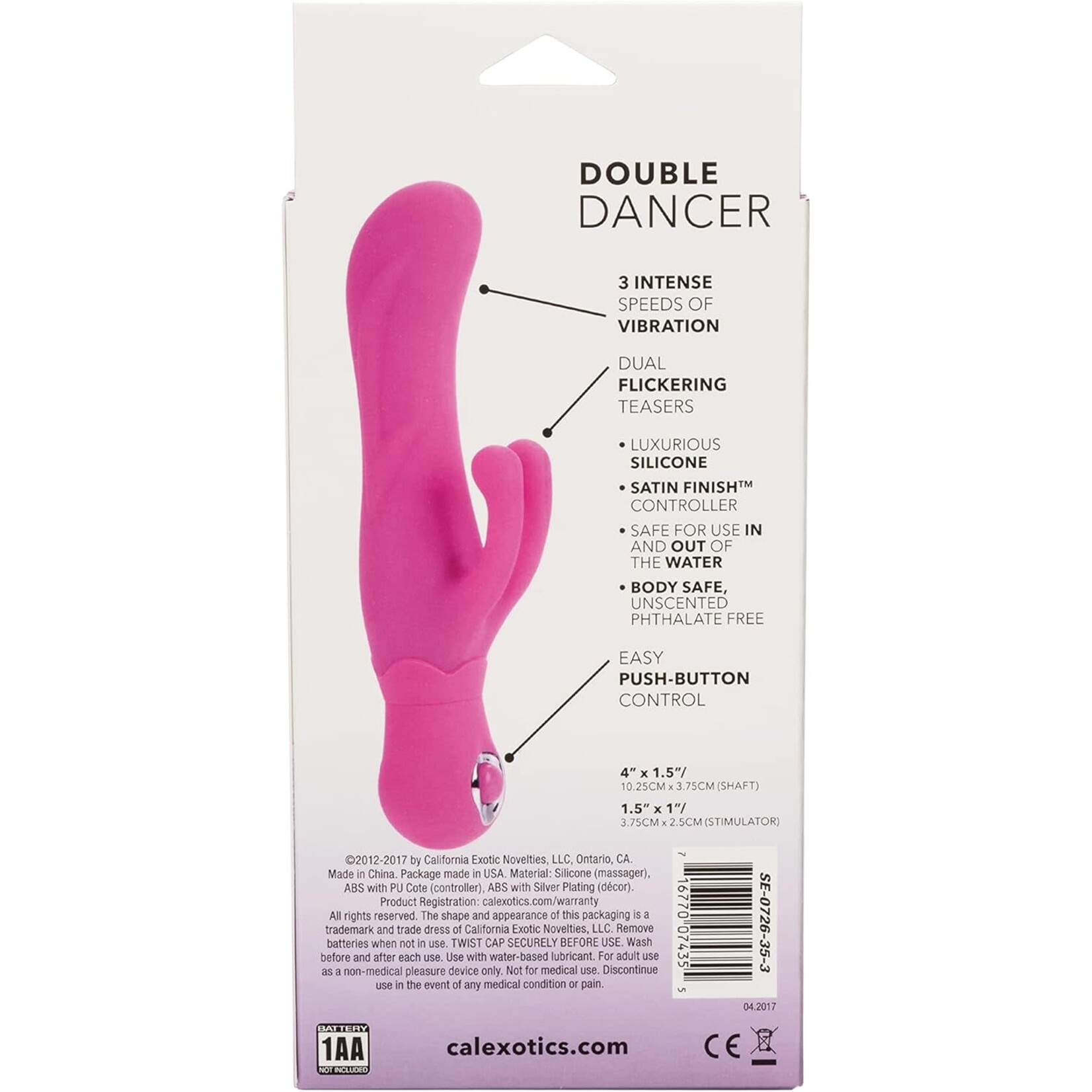 Calexotics Double Dancer Silicone Rabbit Vibrator