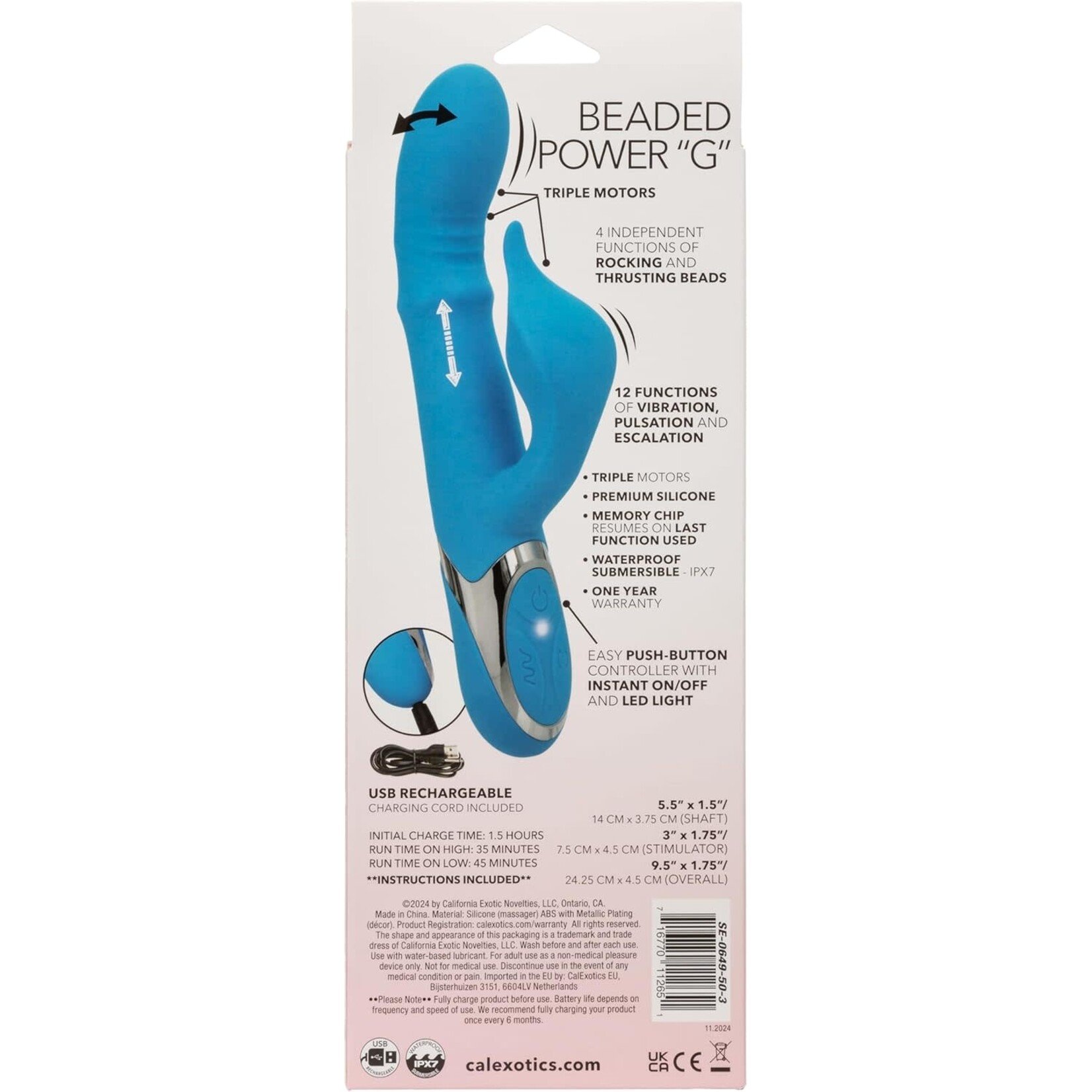 Calexotics Enchanted Beaded Power "G"