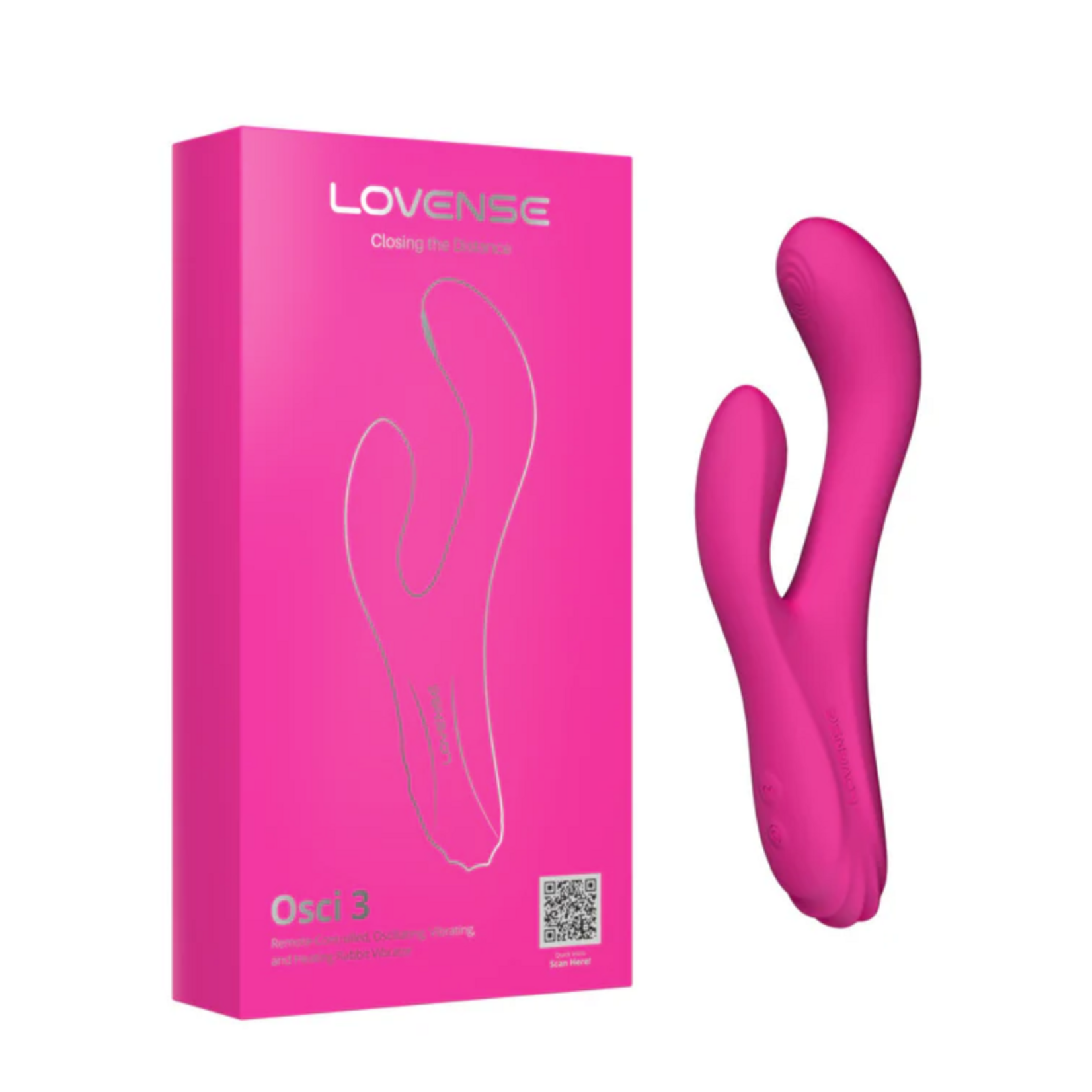 LOVENSE Lovense Osci 3 Oscillating G Spot Vibrator - Pink