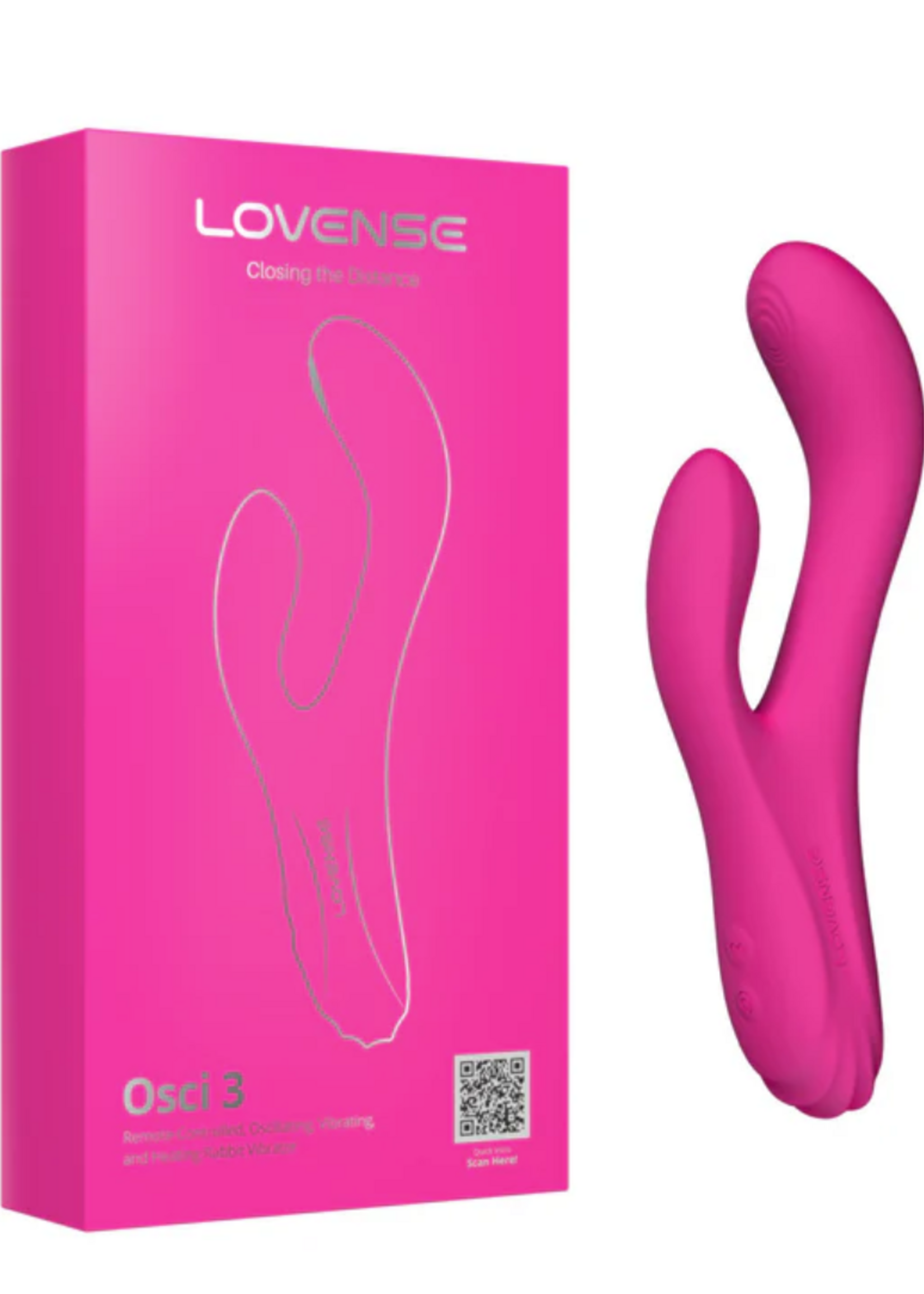 LOVENSE Lovense Osci 3 Oscillating G Spot Vibrator - Pink