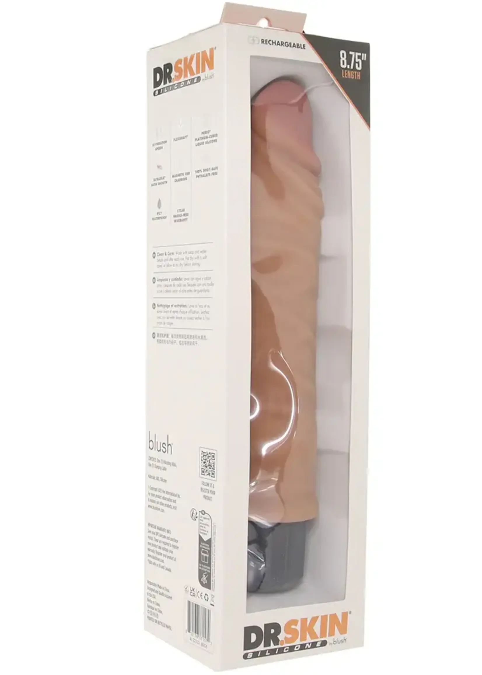 Blush Novelties Dr. Skin Dr. Hunt Rechargeable Vibrator - 8.75"
