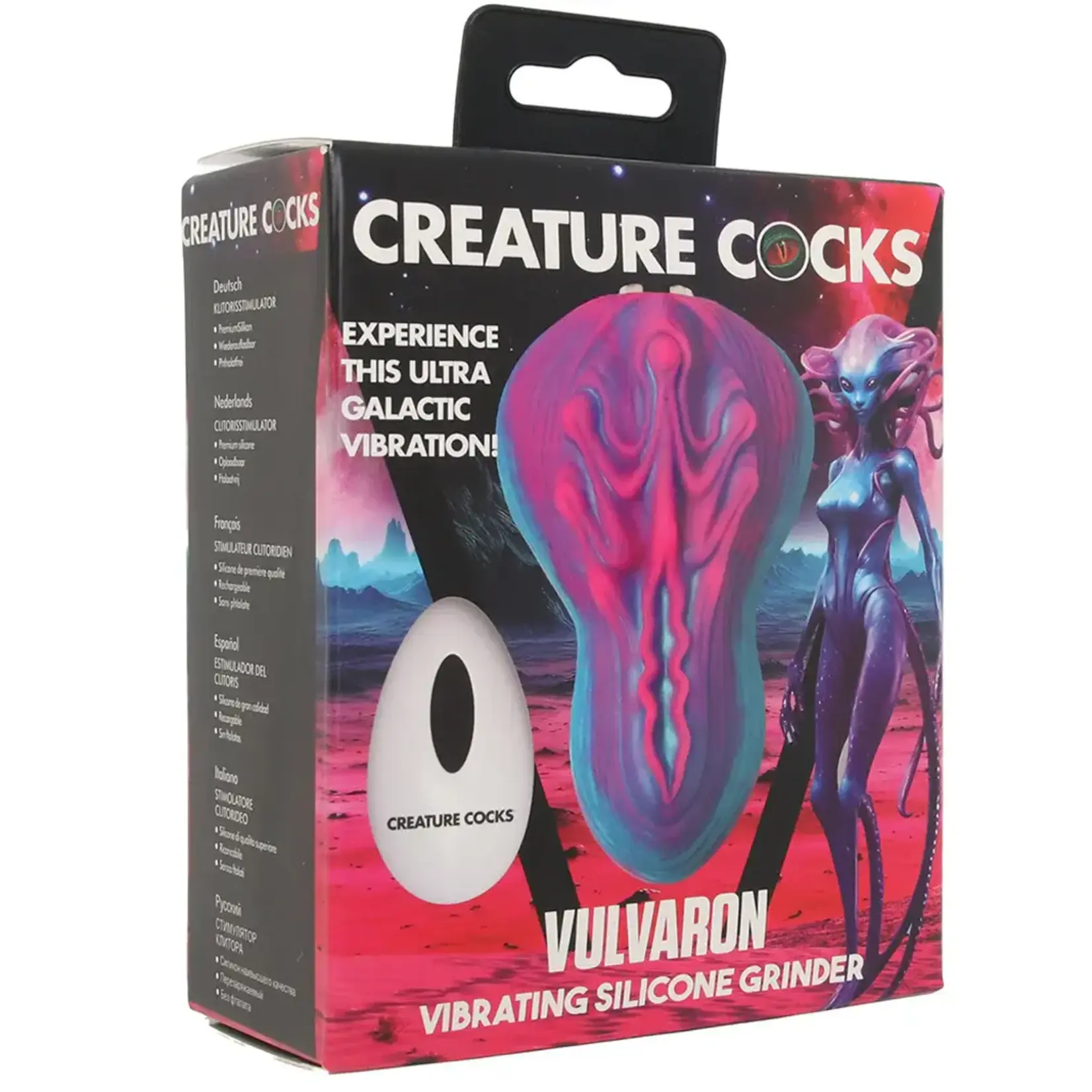 XR Brands Creature Cocks Vulvaron Vibrating Silicone Grinder
