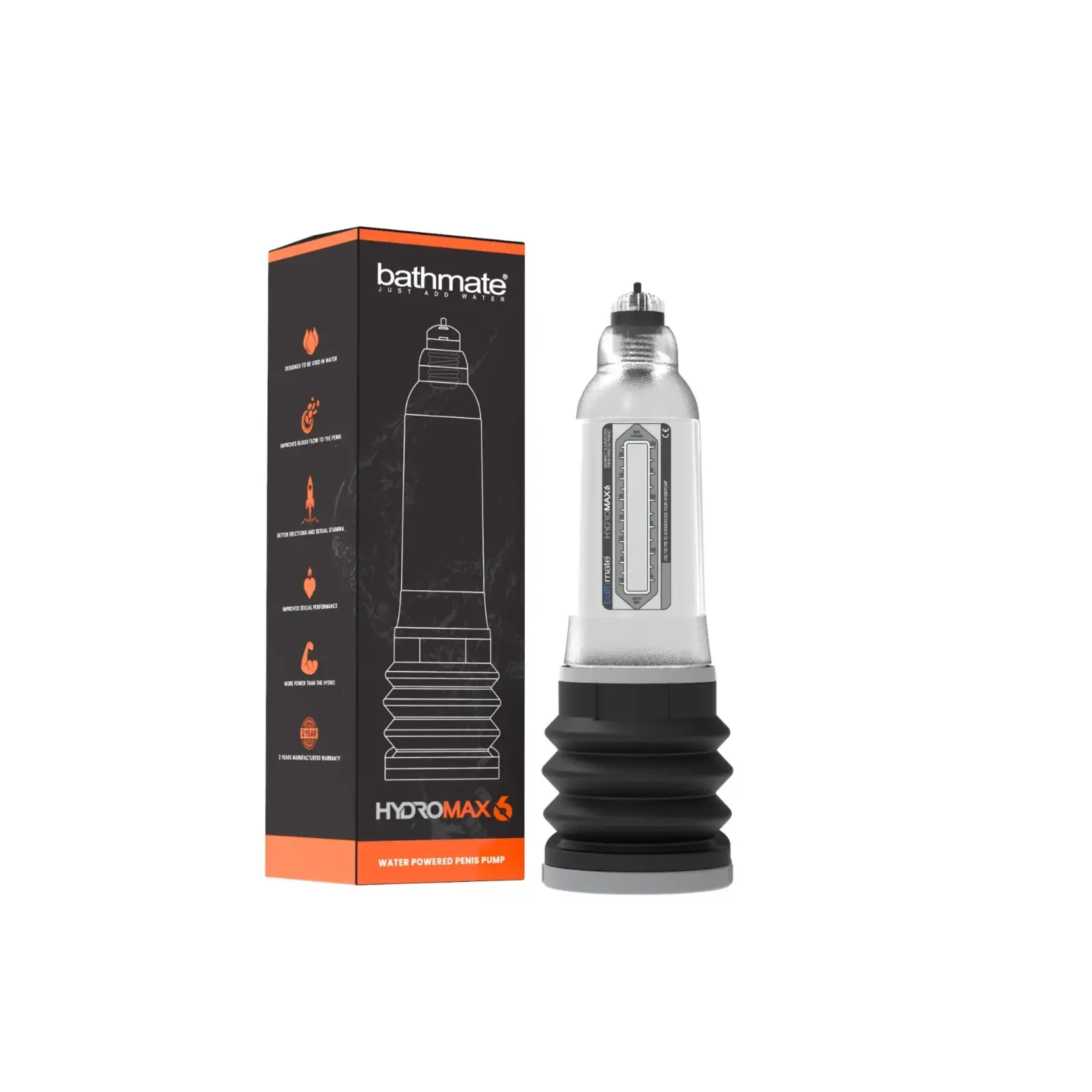 Bathmate Hydromax6 Penis Pump - Clear
